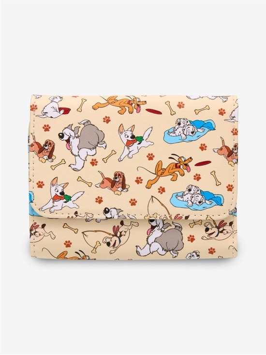 Disney Handbags - DISNEY LOUNGEFLY Dogs Play Mini Wallet Classic Cartoons NEW